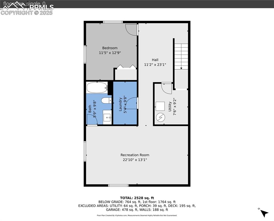 Image 38 of 40: View of floor plan / room layout