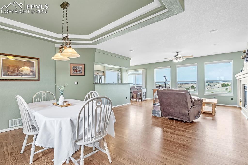 Image 10 of 50: Open Floor Plan Dining/Living Room