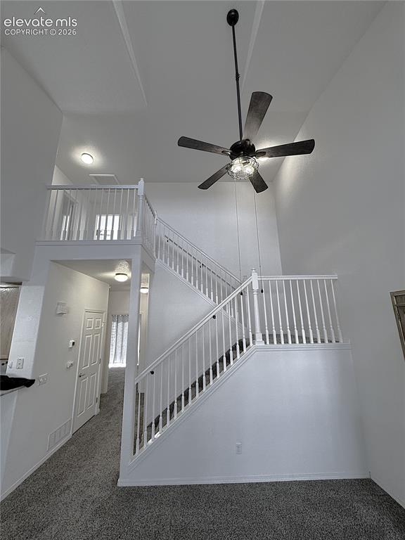 Image 20 of 49: Great Room, Dining Room and Open Stairs