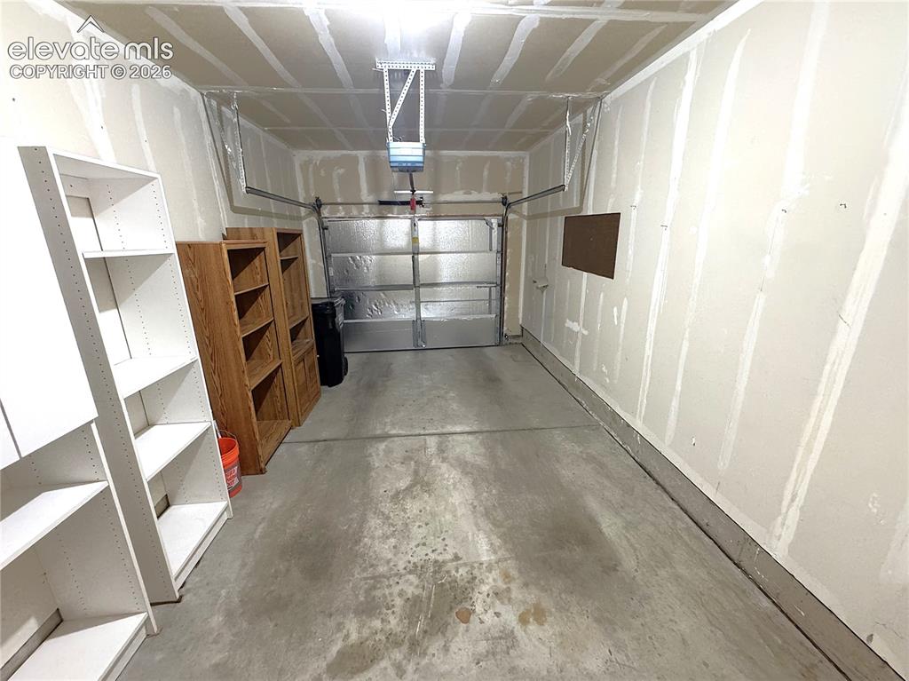 Image 36 of 49: Finished 1 car garage