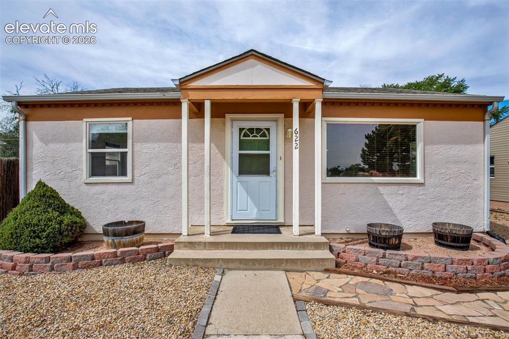 Caption: Front of Structure