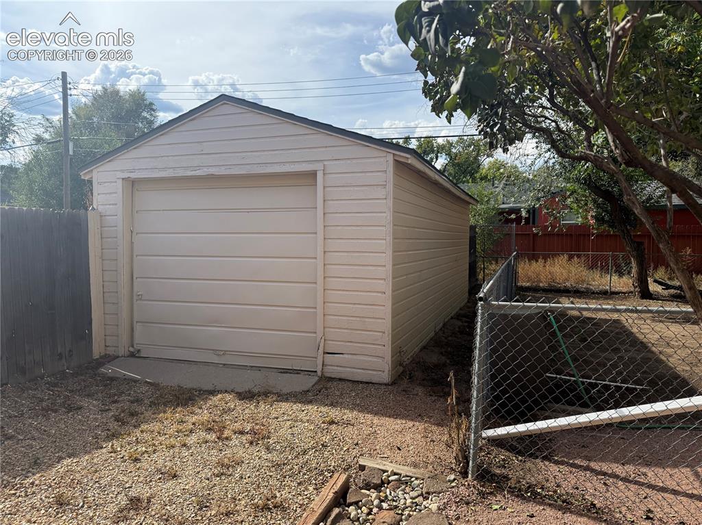 Image 3 of 40: One car detached garage