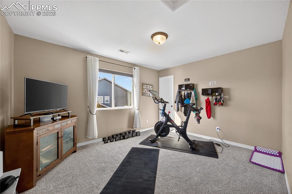 Image 23 of 32: BR#3-views of Pikes Peak from window