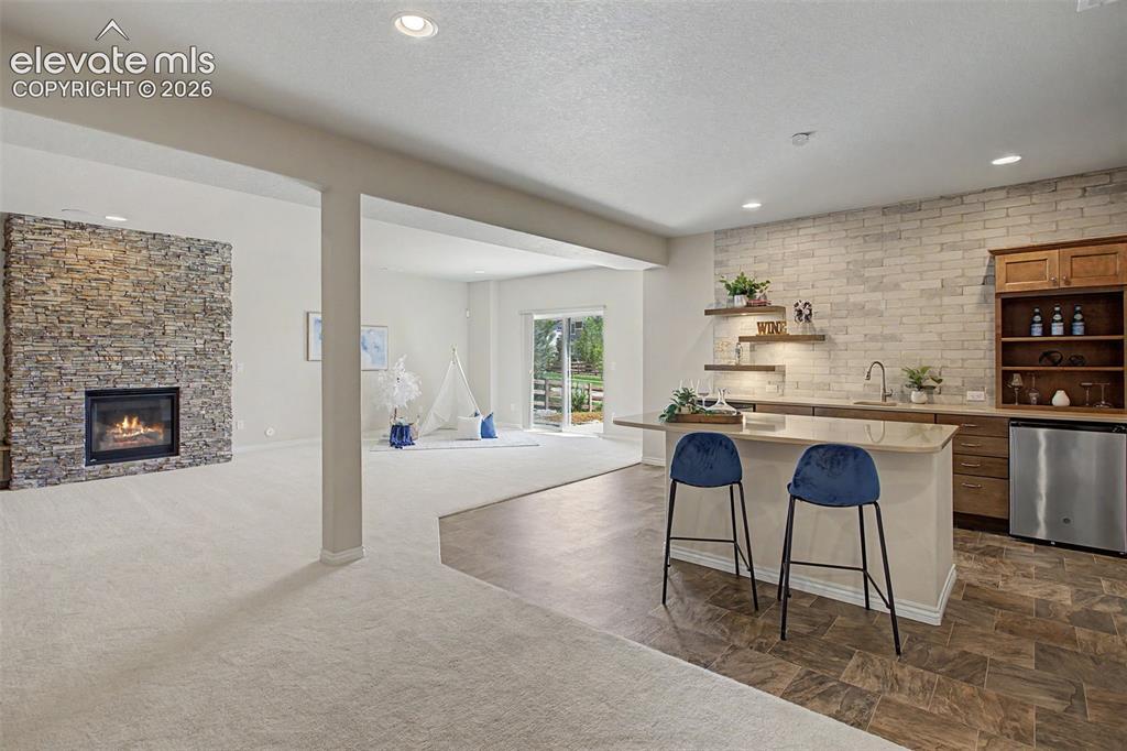 Image 29 of 50: Huge rec room space in basement