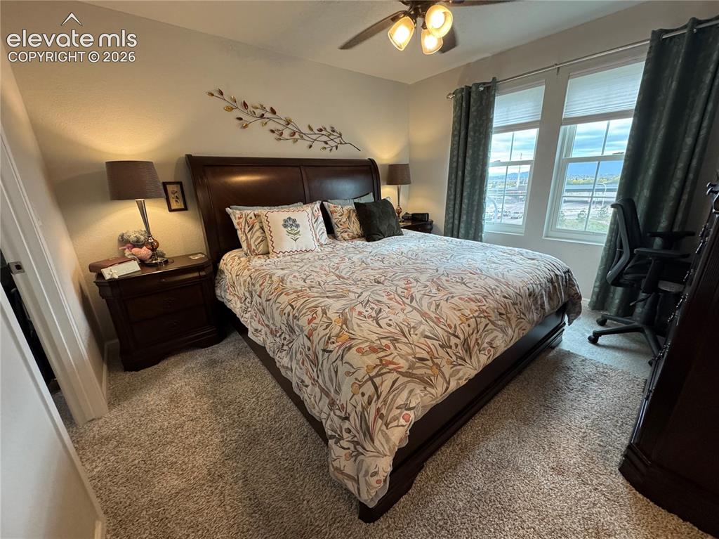 Image 19 of 25: Neutral-toned room featuring plush wall-to-wall carpeting, dual-pane window