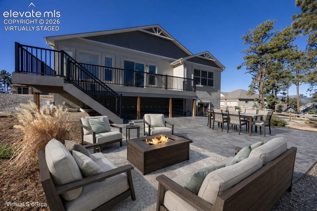 Image 3 of 48: virtually staged back patio