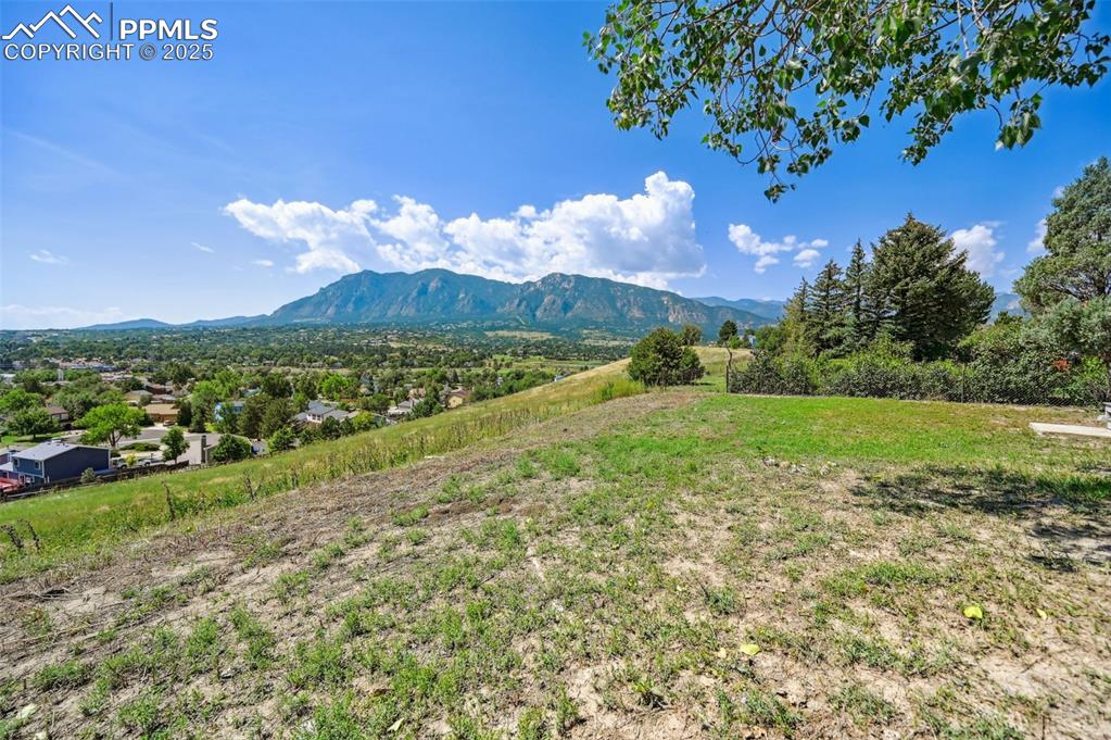 Image 3 of 45: Mountain view from backyard.