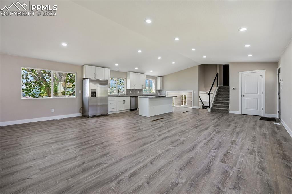 Image 6 of 45: Living Room, Dining Room, Kitchen