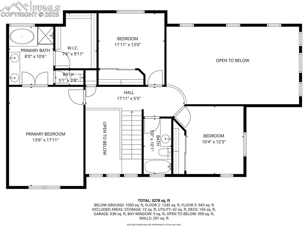Image 6 of 50: Upper Level Floor plan