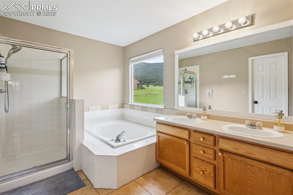 Image 17 of 37: Primary suite, 5 piece bathroom and walk-in closet