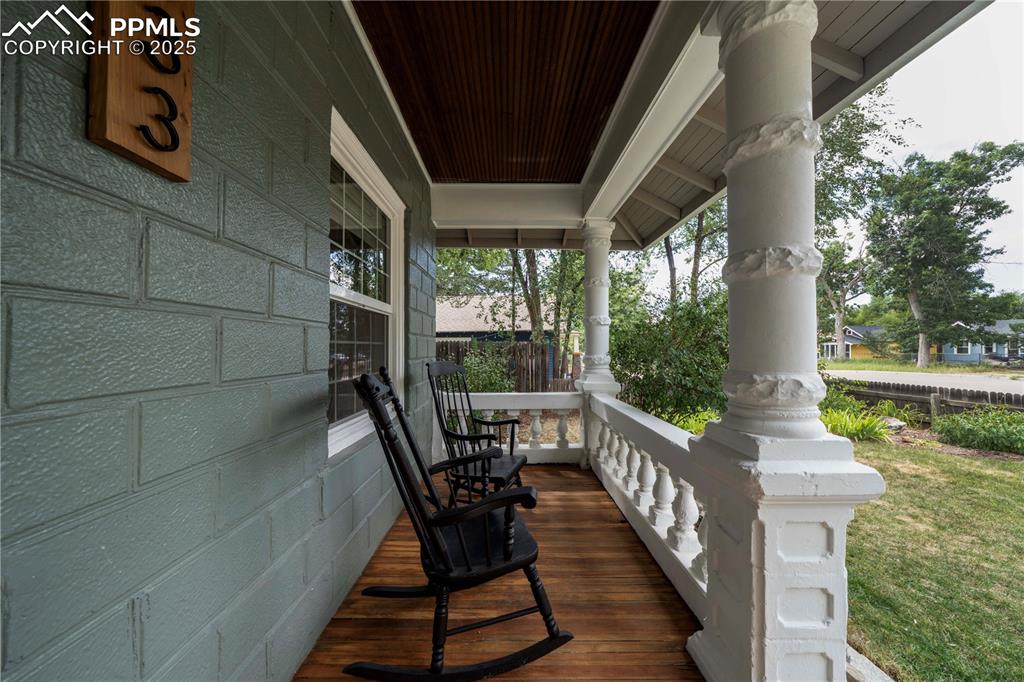 Image 2 of 19: View of wooden porch