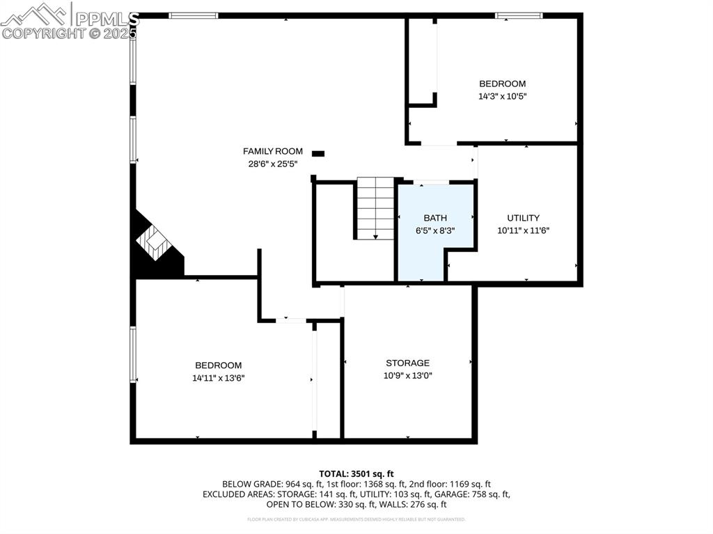 Image 48 of 50: View of floor plan / room layout