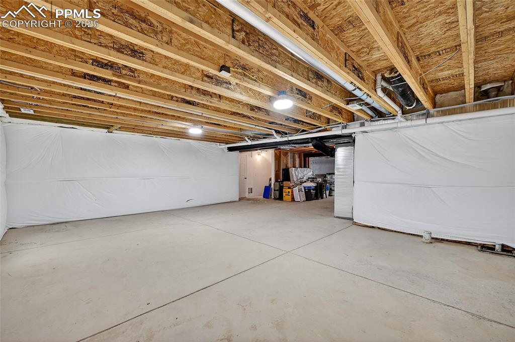 Image 26 of 43: View of unfinished basement