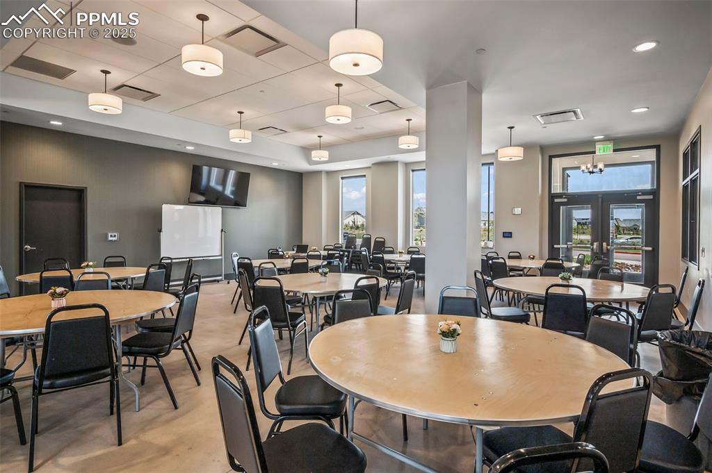 Image 43 of 43: Dining room featuring recessed lighting