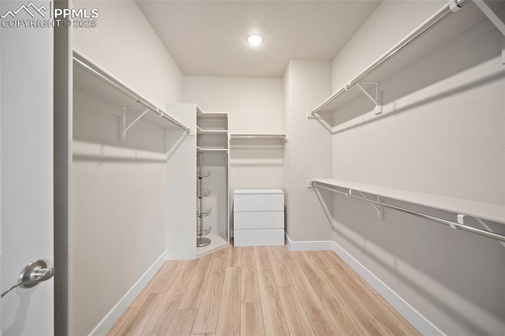 Image 33 of 46: Spacious closet featuring light wood finished floors