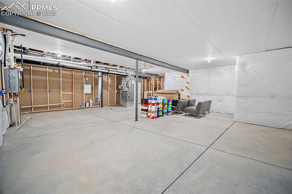 Image 42 of 46: View of unfinished basement