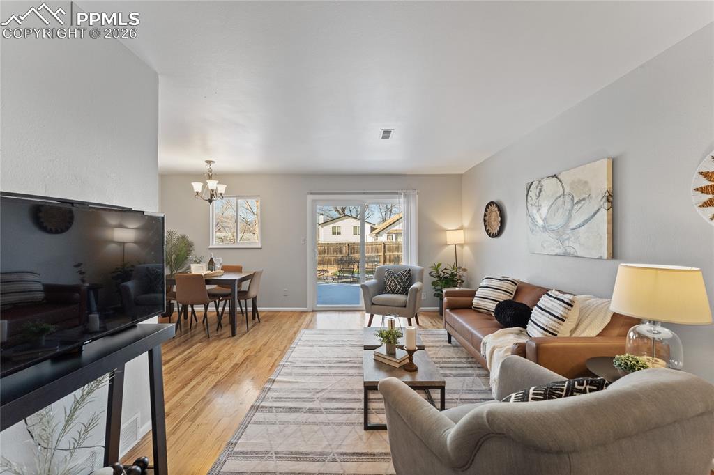 Image 5 of 28: open concept main living area