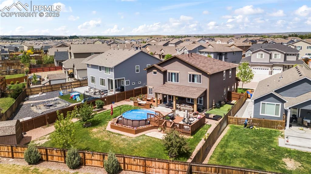 Image 8 of 45: Aerial perspective of suburban area