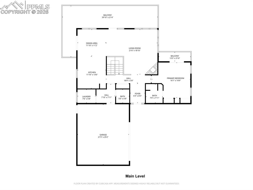 Image 40 of 43: Main level floor plan