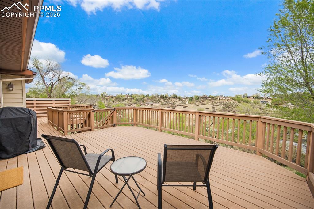 Image 12 of 40: Deck with grilling area