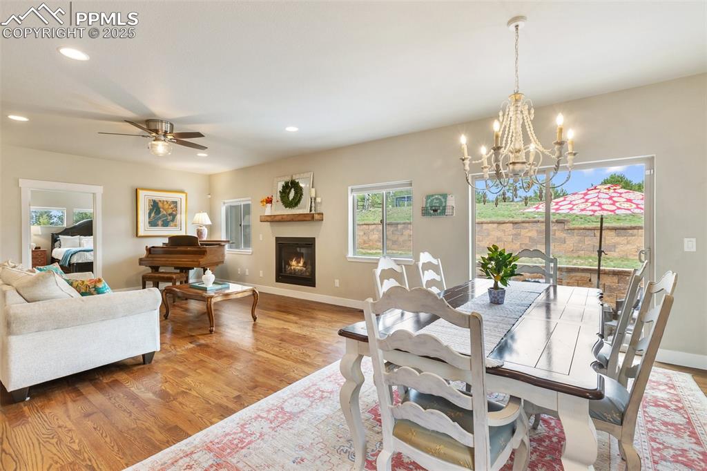 Image 9 of 44: Inviting dining space with easy access to the back patio.