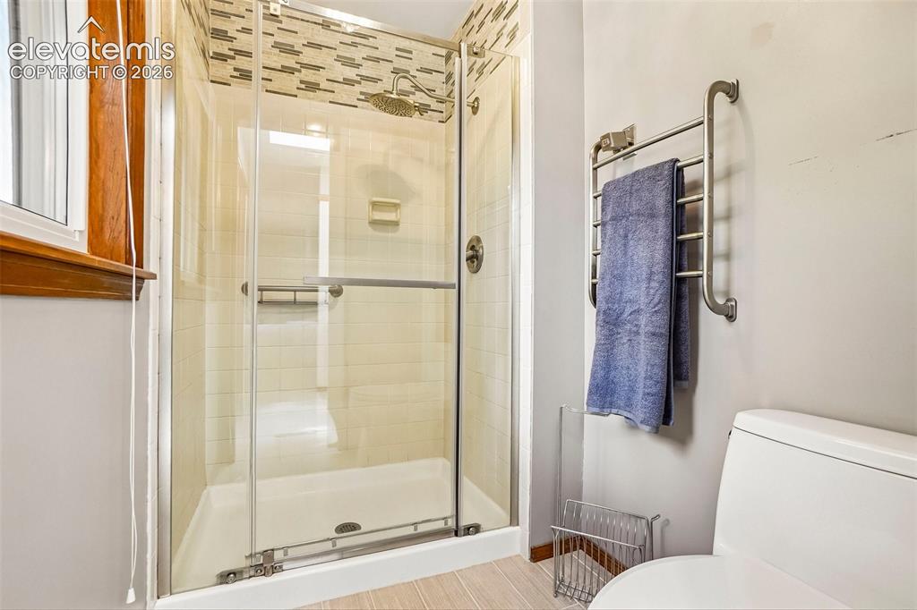 Image 28 of 48: Gorgeous updated shower.