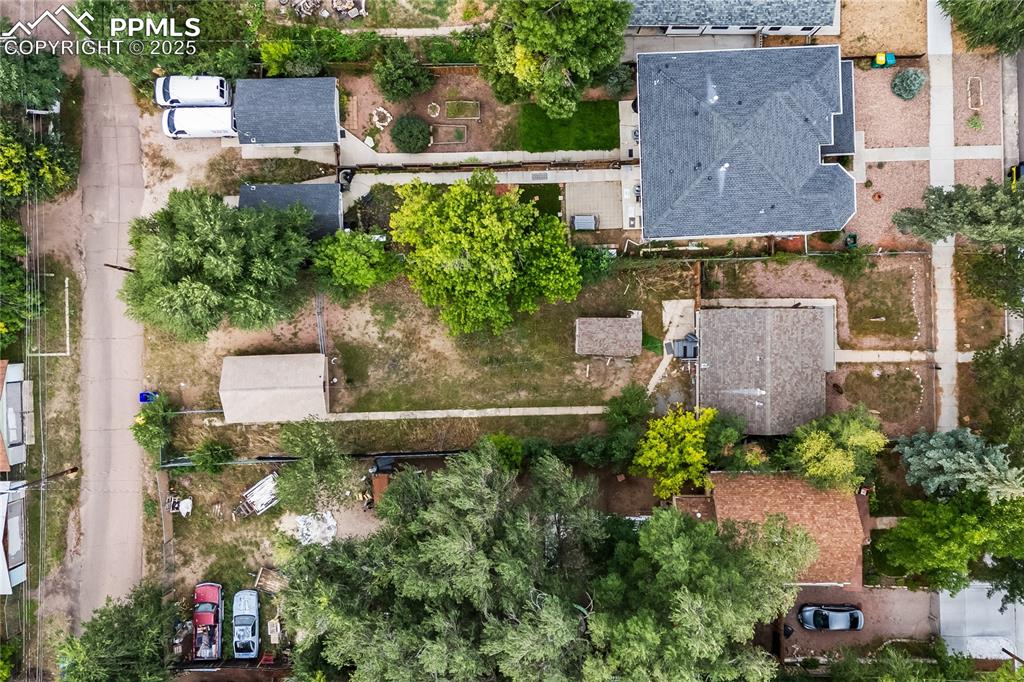 Image 23 of 26: Aerial perspective of suburban area