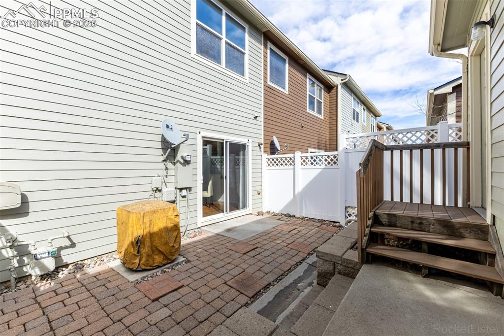 Image 27 of 33: Patio is perfect for a small gathering