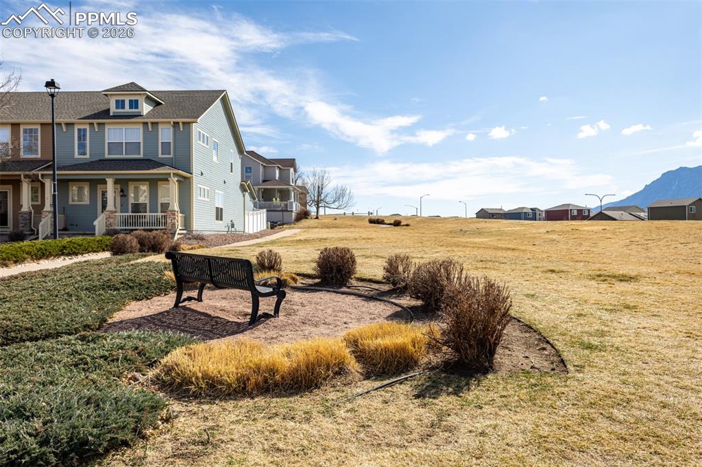 Image 30 of 33: One lot away is this stunning park with unobstructed views of Pikes Peak
