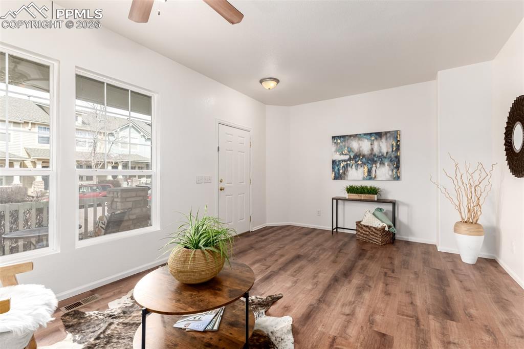 Image 5 of 33: Enjoy the cozy gas fireplace