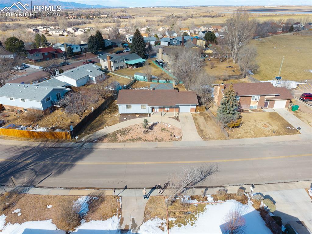 Image 6 of 37: Aerial perspective of suburban area
