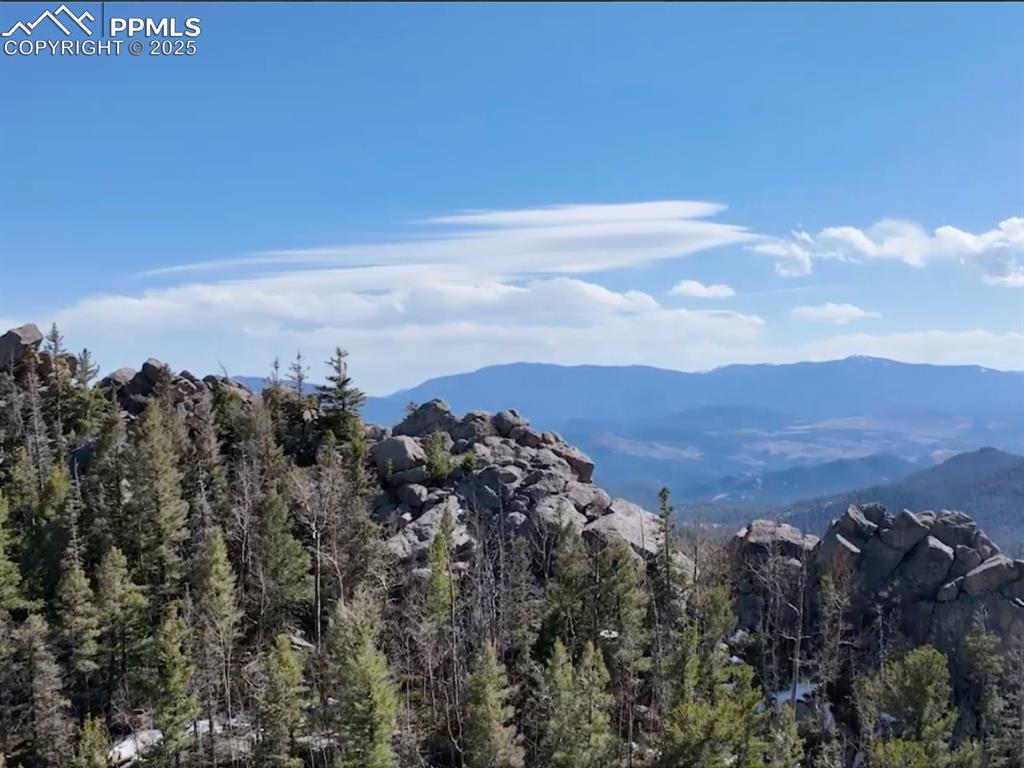 Caption: Rock outcropping