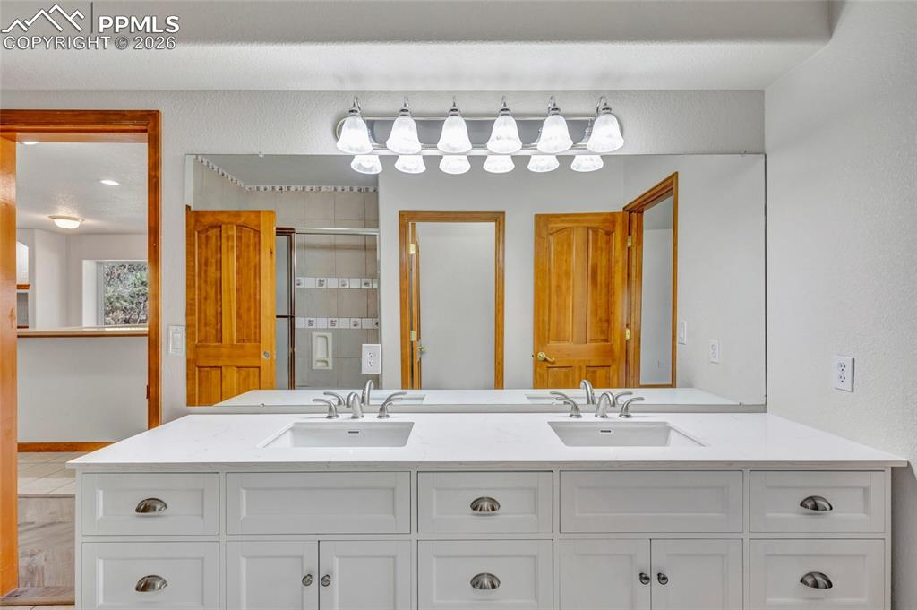 Image 38 of 44: Updated Lower Full Bathroom