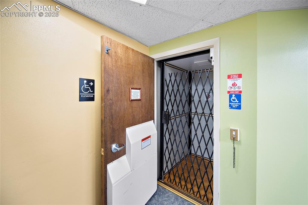 Image 36 of 49: Building has one elevator