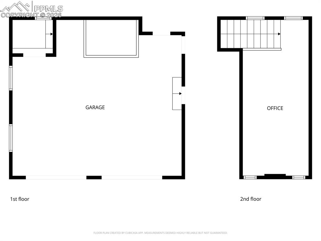 Image 49 of 50: Garage and Office Floor Plan