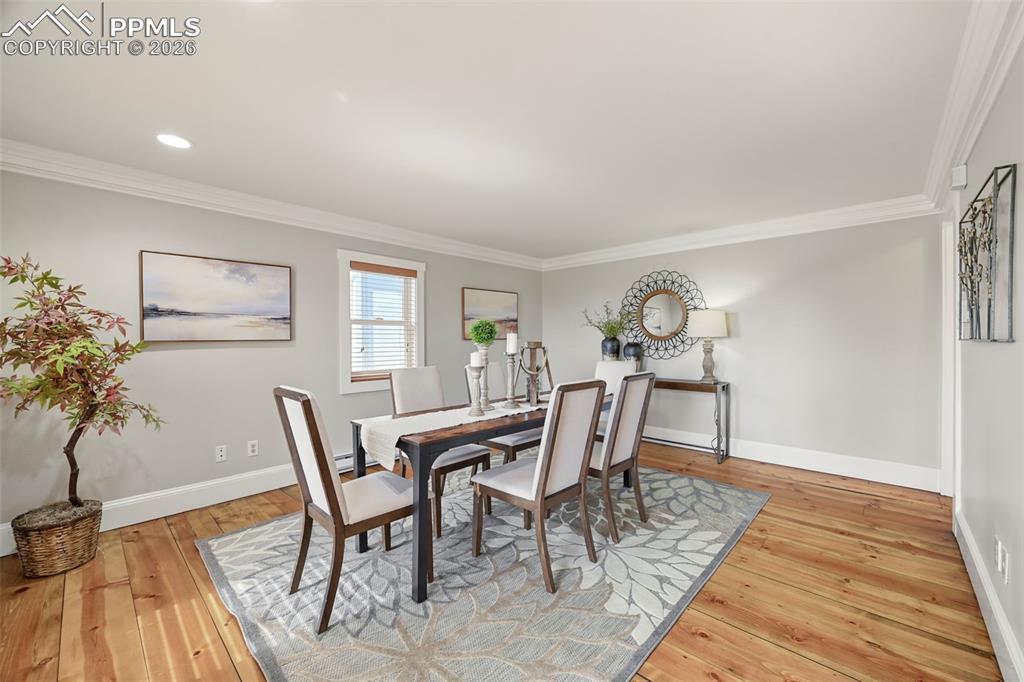 Image 7 of 50: Formal Dining or additional flex space: front room, office, etc.