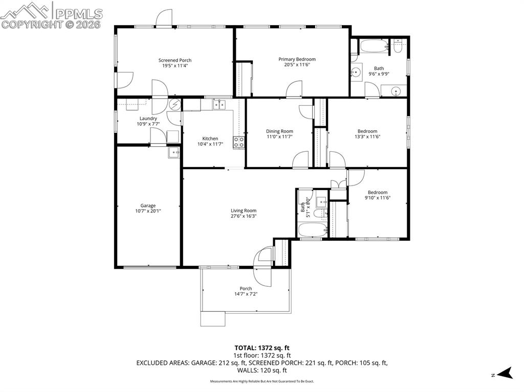 Image 18 of 18: View of floor plan / room layout