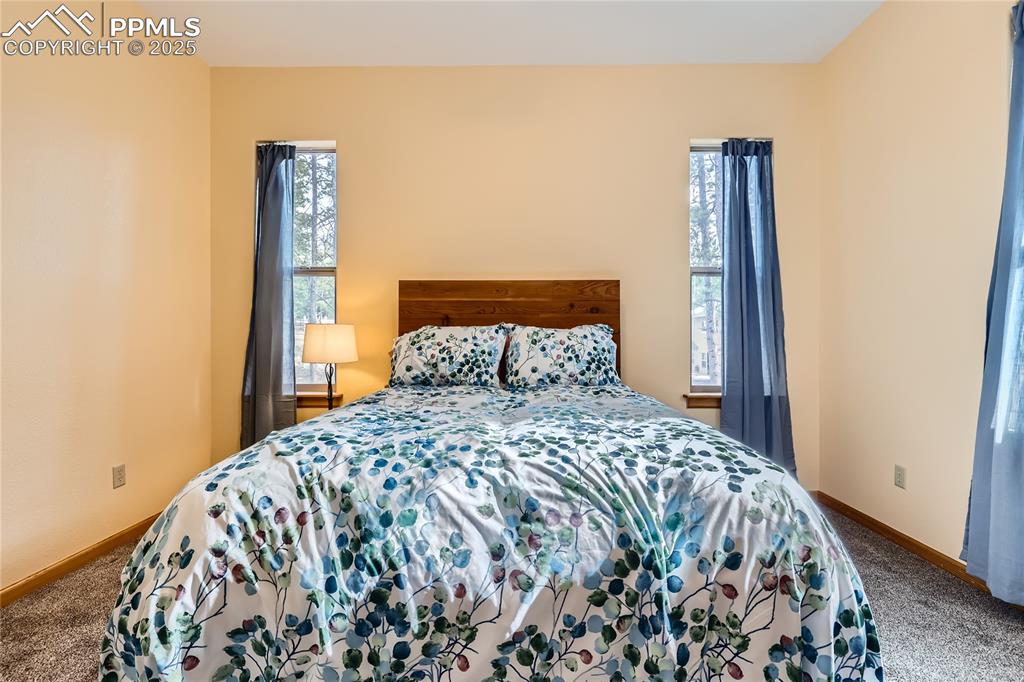 Image 26 of 50: Carpeted bedroom with multiple windows and baseboards