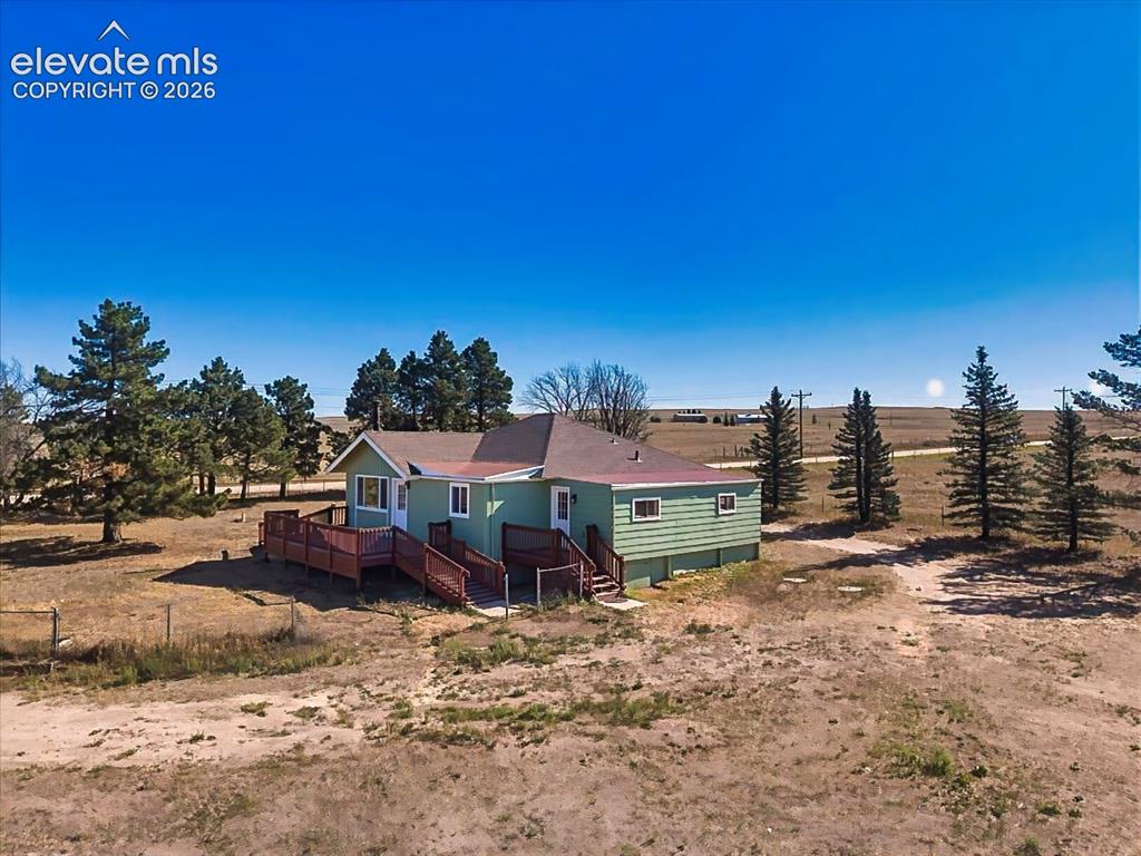 Image 37 of 50: Aerial View – Elevated aerial view showcases the home