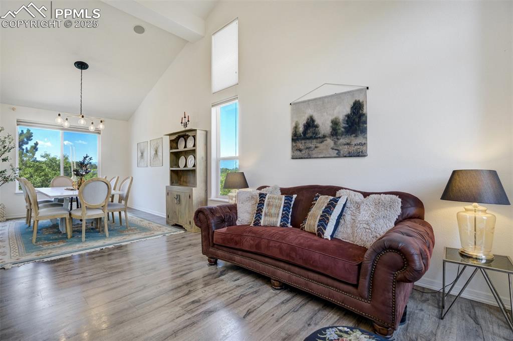 Image 19 of 50: Living room is bright and a perfect multi-use space. 