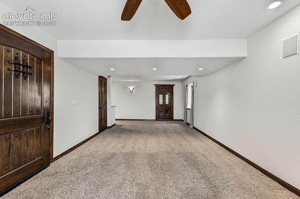 Image 42 of 50: Basement recreation room/family room
