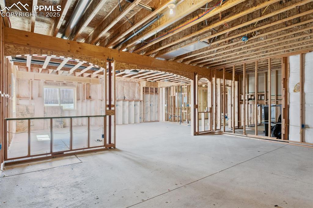 Image 33 of 42: Framing in basement - ready for finishing!