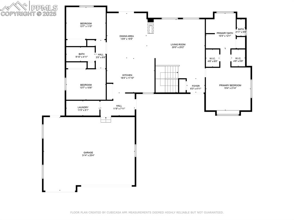 Image 42 of 42: Digital floorplan - measurements may not be exact