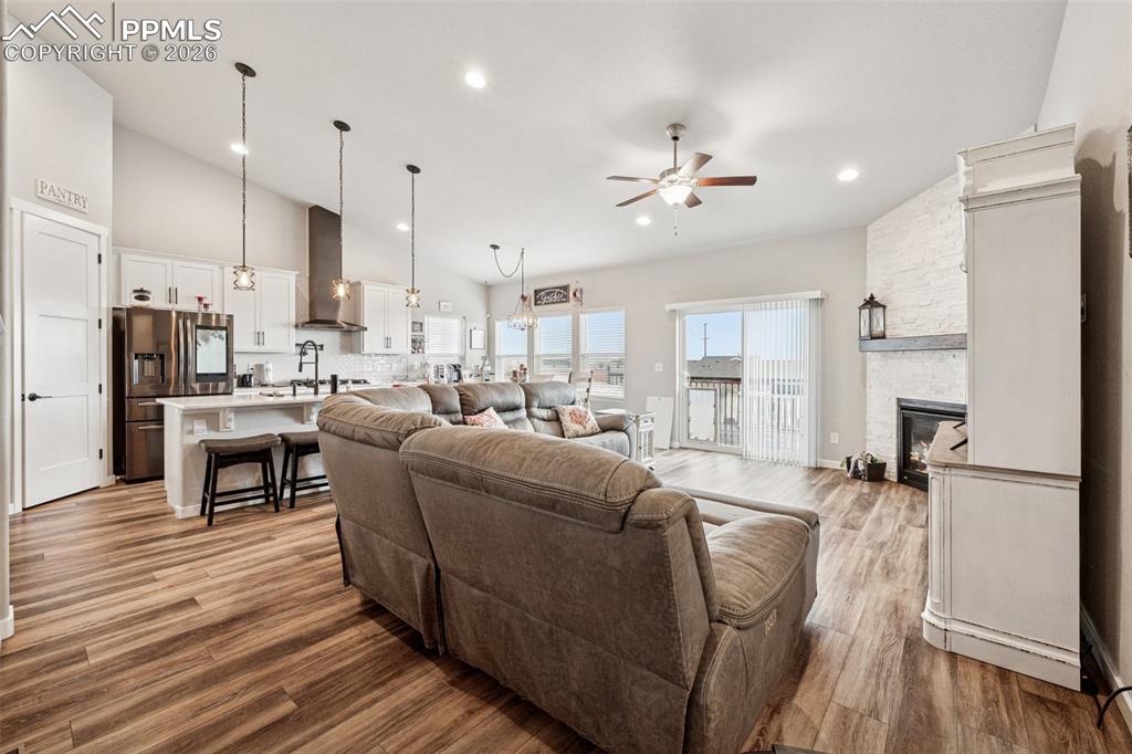 Image 13 of 40: Open concept living; the hub of this home.