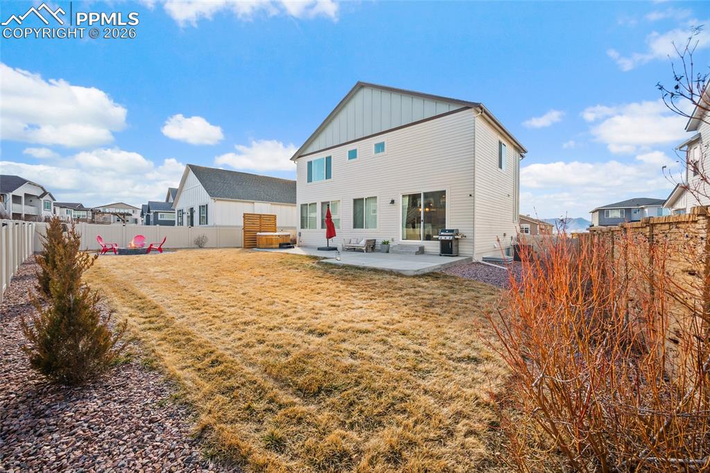 Image 41 of 45: Full fenced backyard