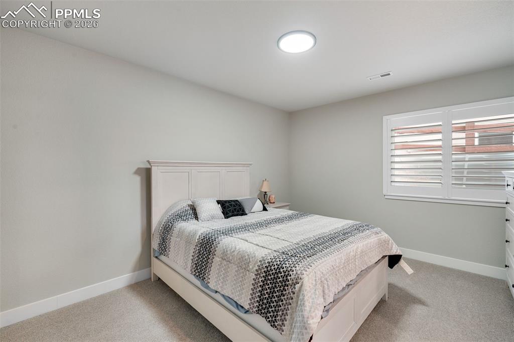 Image 37 of 50: Basement Bedroom 2 w/J&J Bath