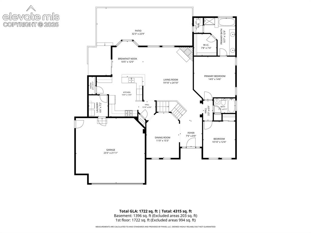 Image 36 of 37: Main Level Floor Plan!