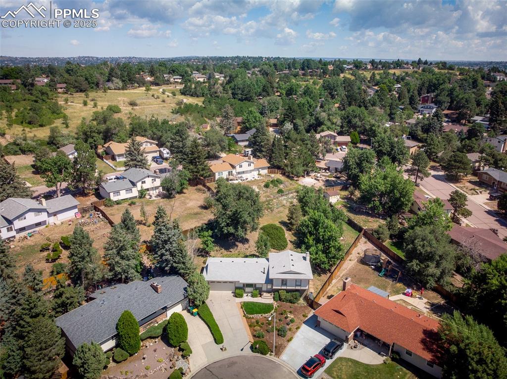 Image 3 of 49: Aerial perspective of suburban area