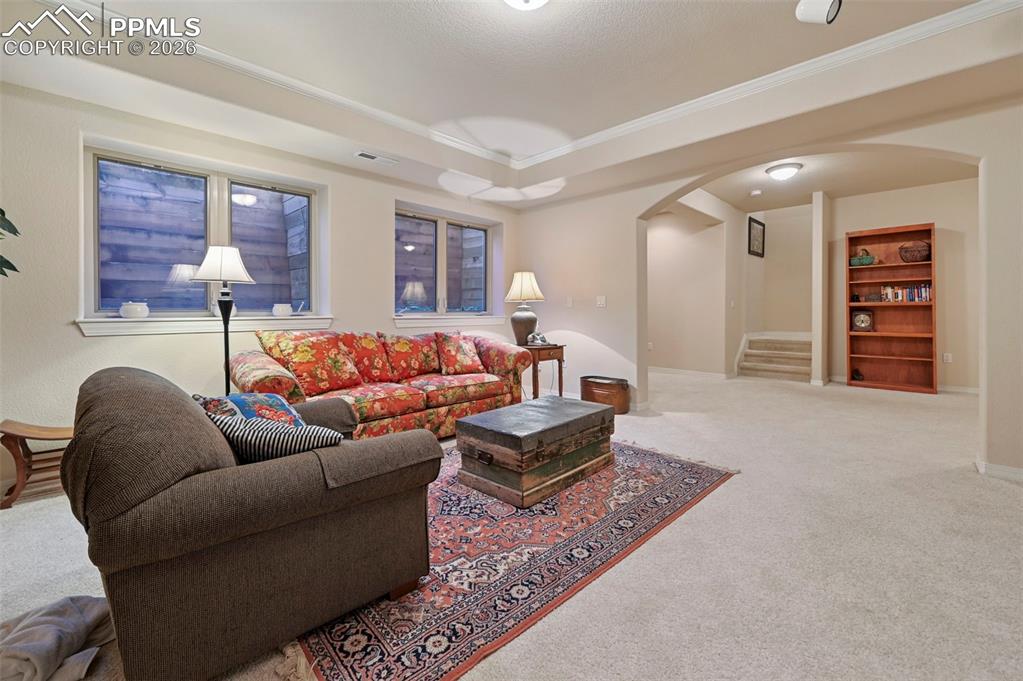 Image 27 of 45: Family Room in the Basement