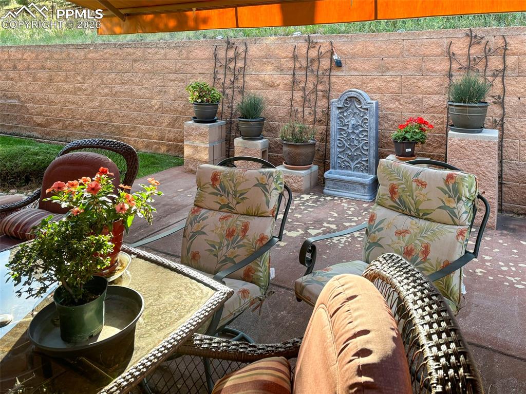 Image 34 of 45: Partially Covered Patio